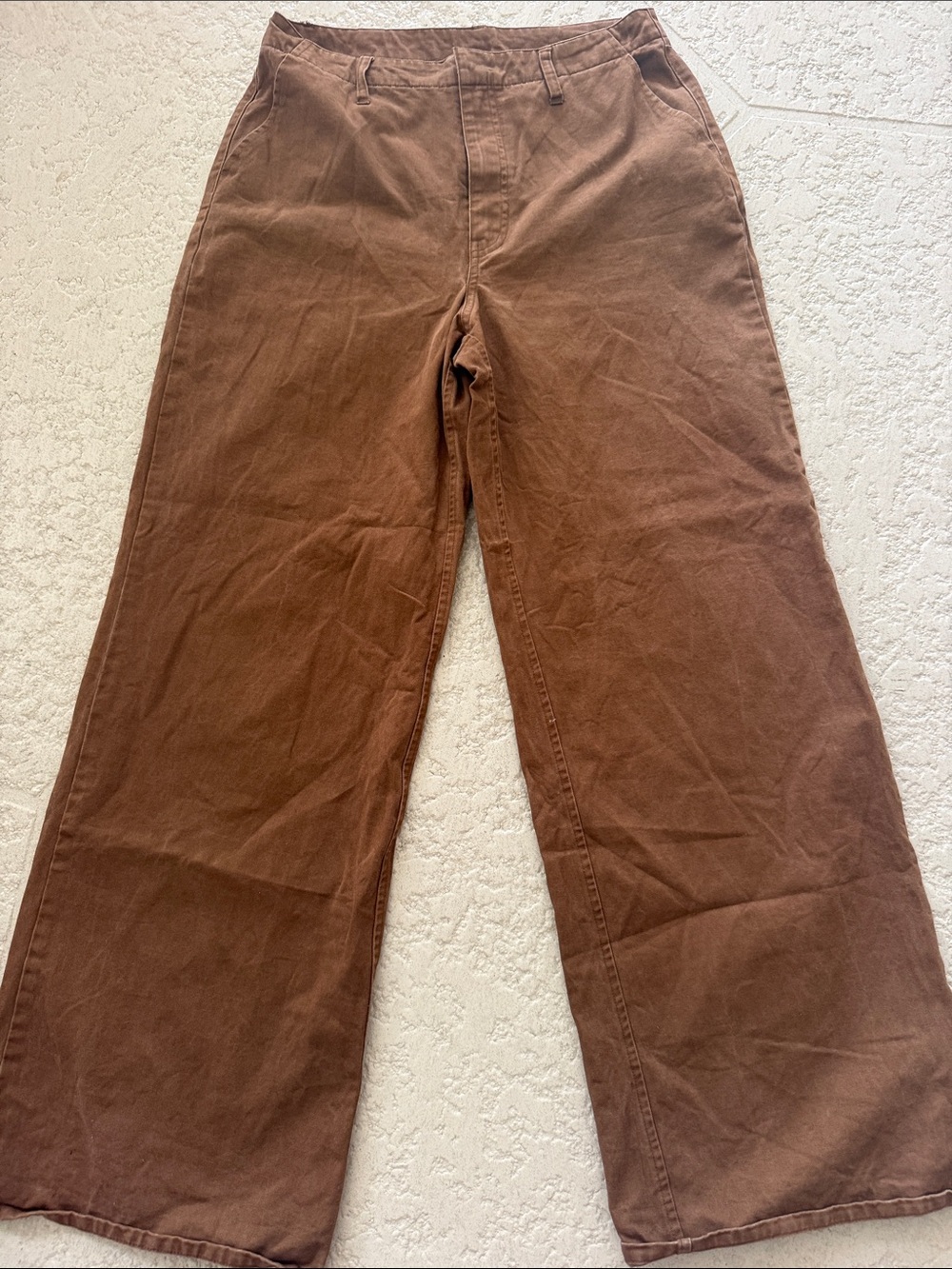 Francesca's Collections Wide-Leg Corduroy Pants in Brown
